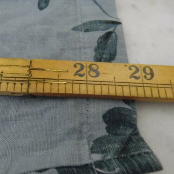 Womens~Cotton Studio~ Blue flower~long sleeve shir - Picture 4 of 10